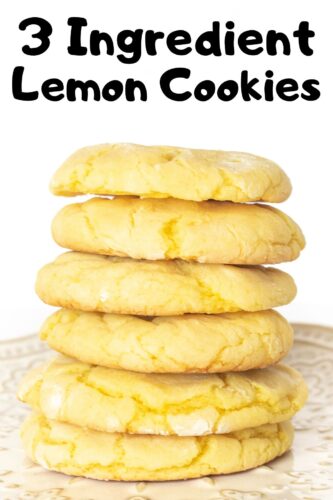 3 Ingredient Lemon Cookies