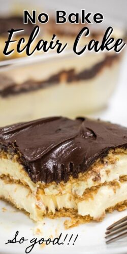 No Bake Eclair Cake - So good!
