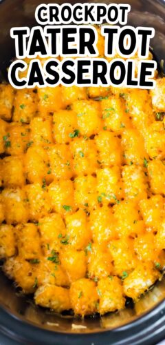 Crockpot Tater Tot Casserole pin.