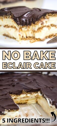 No Bake Eclair Cake