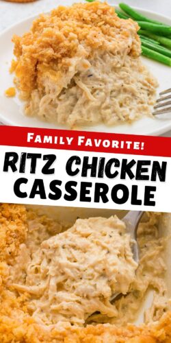 Family Favorite: Ritz Cracker Chicken Casserole Pin.